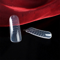 NADECO Dual Form Nail Tips Ballerina 14 Tailles Carrées, Capsules d'Extension en Gel à Couverture Complète pour la Conception d'Ongles