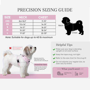 Chaleco Ajustable y Transpirable con Lindo Estampado <span class=keywords><strong>de</strong></span> Corazones, Acolchado Suave con Anillo en D en la Espalda, para Perros Pequeños <span class=keywords><strong>de</strong></span> Talla XXS-L - Product Image 6