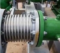 Joints de dilatation flexibles pour vapeur DN200 DN300 DN400, soufflet compensateur, soudé en métal argenté, industrie, acier inoxydable, bride carrée