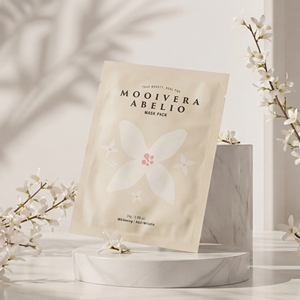 Solution pour peaux ternes, 10 pièces, masque visage coréen végétalien halal à la niacinamide et à l'adénosine, éclaircissant, anti-âge, Mooivera Abelio Maskpack - Product Image 3