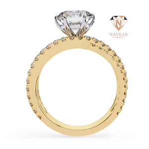 Bague de fiançailles en moissanite la plus vendue pour femmes, en argent sterling 925 massif, bague de promesse de mariage, bijoux fins disponibles à la vente - Product Image 3