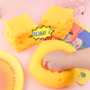 Jouet sensoriel en plastique TPR en forme de hamburger de fromage géant, mochi, anti-stress, à remontée lente, unisexe, pour tous les âges, idéal pour les fêtes - Product Image 4