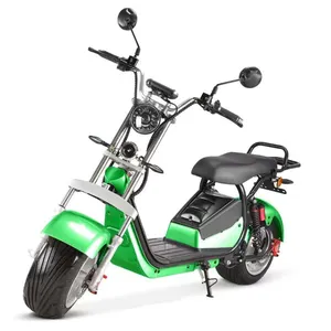 工厂中国新到货电动滑板车绿巨人热卖EEC/COC Citycoco 1500w电动自行车摩托车
