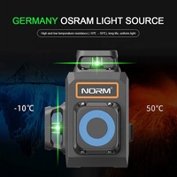 Niveau laser vert à faisceau croisé 12 lignes, auto-nivelant 360 degrés, pour usage industriel/DIY, niveau laser 3D automatique