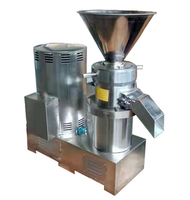 Machine automatique de fabrication de beurre de cacahuète 200 kg/h / ligne de production de sauce aux amandes / machine de traitement de broyage de cacahuètes pour confiture