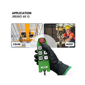 Télécommande radio industrielle pour grue, palan et treuil, vitesse unique, 100-240 V CA, JEICO JREMO 6K G, fabriquée en Corée - Product Image 4