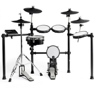 Factory direct-sale professional-level crash <b>drums</b>, 5 <b>drums</b>, 4 cymbals, electronic <b>drums</b>, paired with wooden tuned <b>drums</b> - Product Image 1