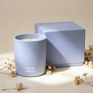 Vente en gros de bougies parfumées personnalisées pour la Saint-Valentin, design simple et nouveau, bougies en cire de soja dans un pot en céramique, coffret cadeau - Product Image 3