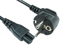 Câble d'alimentation pour ordinateur portable 16A/250V, prise Schuko CEE7/7 à 3 broches vers prise IEC C5 Mickey, rallonge de câble d'alimentation CA pour ordinateur