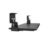 Plateau de clavier d'ordinateur à pince ergonomique sous la table accessoires de bureau sans perçage plateau de clavier épissé à double panneau