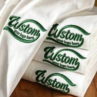 T-shirts en coton pour hommes de haute qualité, style luxe personnalisé, avec logo brodé, épaules tombantes, pour hommes