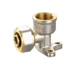 LK-4-513 (L16 * 1/2F) Nhà Máy cung cấp chất lượng cao brass nén ống phụ kiện tường ngồi khuỷu tay - Product Image 1