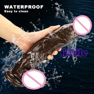 Dildo réaliste avec ventouse puissante, texture veineuse réaliste <span class=keywords><strong>pour</strong></span> stimulation anale et vaginale, jouets sexuels <span class=keywords><strong>pour</strong></span> adultes <span class=keywords><strong>pour</strong></span> femmes, hommes et couples - Product Image 4