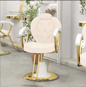 New Design Cream Color Hot Sale Modern Barber Salon Styling Chair Hairdressing Chair Saloon Chairs for Beauty Salon - Product Image 6