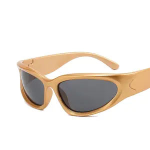 2022 футуристические спортивные солнцезащитные очки Y2K солнцезащитные очки в стиле стимпанк
