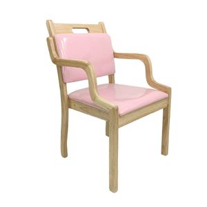 Solid Wood <b>Dining</b> <b>Chair</b> With Upholstered Seat For Elderly Living Room And Restaurant Use - Product Image 5