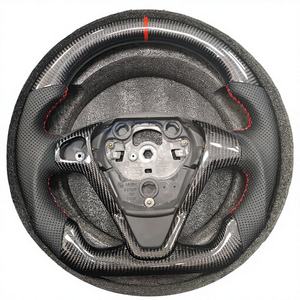 Volant en fibre de carbone avec palettes de changement de vitesse LED pour <span class=keywords><strong>Ford</strong></span> Ecosport <span class=keywords><strong>2017</strong></span> EcoBoost <span class=keywords><strong>Focus</strong></span> RS <span class=keywords><strong>ST</strong></span> MK2 <span class=keywords><strong>MK3</strong></span> <span class=keywords><strong>MK3</strong></span>.5 MK4 Transit - Product Image 1