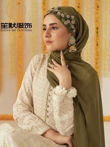 2024 New Arrival Heavy Industry High Quality Chiffon Embroidered <strong>Hijab</strong> Spring Summer Autumn Winter Available Muslim Ladies <strong>Hijab</strong> - Product Image 4