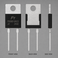 Diode à récupération rapide FR30E120C2 : 30A/1200V, haute tension, haute intensité, boîtier TO-220C-2L, tube unique 30U120