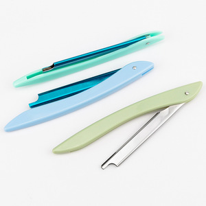 Folding eyebrow trimmer <b>holder</b>, <b>makeup</b> artist's eyebrow shaving and trimming blade, <b>makeup</b> and beauty tools wholesale, eyebrow - Product Image 1
