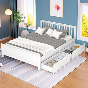 Struttura del <span class=keywords><strong>letto</strong></span> singolo in legno massello 2 cassetti a doghe Base per gli ospiti della gioventù <span class=keywords><strong>letto</strong></span> per adulti bambini in legno <span class=keywords><strong>testiera</strong></span> del <span class=keywords><strong>letto</strong></span> di stoccaggio 140X200 cm - Product Image 1
