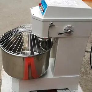 Mezclador de masa de pan industrial de alta calidad, mezclador de masa en espiral de 50l, tazón de acero, máquina mezcladora de panadería