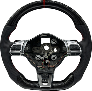 Volante Multifunción Clásico de Fibra de Carbono Xinhao de 3 Radios para Volkswagen Golf Passat <span class=keywords><strong>Gol</strong></span> <span class=keywords><strong>GTI</strong></span> <span class=keywords><strong>Polo</strong></span> Golf <span class=keywords><strong>GTI</strong></span> - Product Image 4