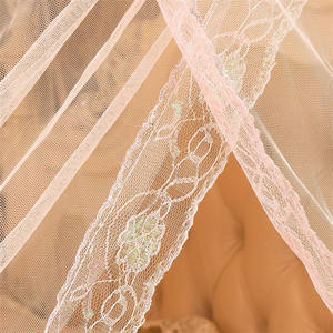 Red antimosquitos de pie de aleación de aluminio plegado carril guía telescópico coral Rosa europeo - Product Image 3