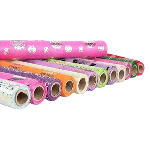 Tùy chỉnh đầy màu sắc 100% Pet Flower Bouquet Polyester Flower gói giấy - Product Image 4