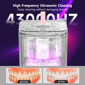 Nettoyeur ultrasonique dentaire OEM avec réservoir en acier inoxydable de 200 ml, nettoyeur ultrasonique domestique pour appareils dentaires - Product Image 5