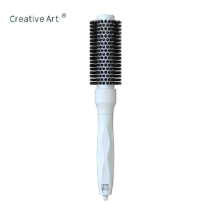 Chuyên nghiệp vòng bàn chải tóc nhà sản xuất thiết kế mới nhãn hiệu riêng tùy chỉnh màu sắc gốm chống tĩnh Salon nhiệt bàn chải tóc - Product Image 3