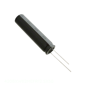 Condensateur traversant à canal fabricant, Alumine, 82 µF, 20 %, 420 V, Radial TH, 82 µF 420BXW82MEFR12.5X50 - Product Image 1