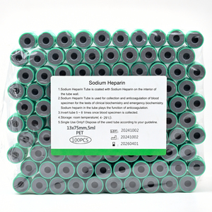 Tubes de prélèvement sanguin sous vide médicaux stériles jetables Tubes de prélèvement sanguin sous vide multi-tailles pour animaux de compagnie - Product Image 6