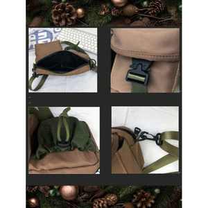 Bolso cruzado para hombre, de nailon, correa ajustable mediana, hebilla, cordón, duradero, para uso en vacaciones - Product Image 4