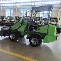 Mini Caricatore Frontale Elettrico CE EPA 1000kg a 4 Ruote Motrici con Benna Telescopica, Garanzia 1 Anno