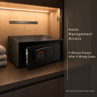 Coffre-fort électronique numérique certifié CE Honeyson E2042A-8.5KG pour hôtel avec pêne en acier massif de 18 mm
