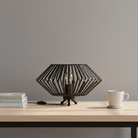 Lampe de table LED décorative en métal avec interrupteur, idéale pour hôtel, salle à manger, chambre à coucher, chevet