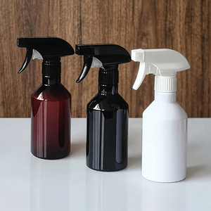 Flacon pulvérisateur à gâchette 300 ml 10 oz PET ambre, pulvérisateur à fine brume réutilisable et rechargeable, emballage pour soins de la peau, toner, nettoyage de voiture, en stock - Product Image 1