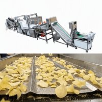Commerciële apparatuur voor het maken van aardappelchips (220V, 380V, 460V) voor dunne, knapperige aardappelchips met automatisch frituursysteem en smaakverrijking.