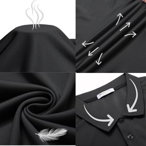 Polo de golf pour homme FOXA, séchage rapide, manches courtes, coupe ajustée, col athlétique - Product Image 4