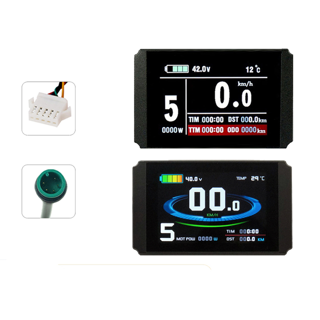 KT Ebike Displayer LCD8H 24V 36V 48V 72V Electrical Bike/e-scooter Intelligent Control Panel Display