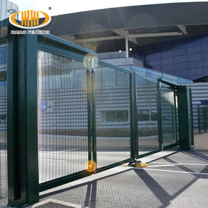 Haiao, puerta <span class=keywords><strong>de</strong></span> jardín plegable deslizante <span class=keywords><strong>de</strong></span> metal con tubo cuadrado <span class=keywords><strong>de</strong></span> <span class=keywords><strong>segunda</strong></span> <span class=keywords><strong>mano</strong></span> con recubrimiento en polvo, PUERTAS <span class=keywords><strong>DE</strong></span> METAL con diseño - Product Image 3