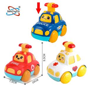 Samtoy-coche pequeño <span class=keywords><strong>de</strong></span> policía <span class=keywords><strong>de</strong></span> prensado, camión <span class=keywords><strong>de</strong></span> <span class=keywords><strong>bomberos</strong></span>, vehículo <span class=keywords><strong>de</strong></span> fricción, Mini coches <span class=keywords><strong>de</strong></span> juguete para niños, 9 Uds. - Product Image 6