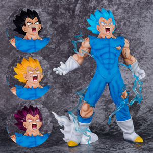 Figura de Acción de Anime de Dragon Ball Super Saiyan en Oferta, <span class=keywords><strong>Majin</strong></span> <span class=keywords><strong>Vegeta</strong></span> de 4 Cabezas, Modelo de PVC de 27 cm, Juguete con Adorno de Luz LED - Product Image 5
