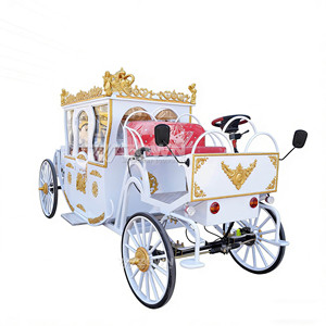 Calèche électrique royale de luxe, style rétro européen, chariot à 4 roues pour la photographie de mariage, les centres de villégiature, les loisirs et le tourisme - Product Image 2