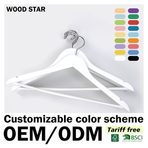 Haute qualité personnalisé or blanc crochet anti-dérapant <span class=keywords><strong>cintre</strong></span> en bois pour adultes hommes et femmes Offre Spéciale garde-robe <span class=keywords><strong>cintre</strong></span> pour vêtements - Product Image 2