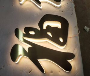 Insegna con Lettere 3D Retroilluminate a LED in Acciaio Inossidabile Resistente alle Intemperie, Lettere Pubblicitarie Personalizzabili Multicolore con <span class=keywords><strong>Dimensioni</strong></span> e Font Personalizzati - Product Image 1