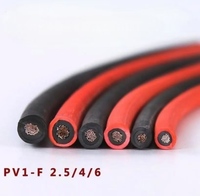 En stock : Câble photovoltaïque H1Z2Z2-1*4 mm² avec conducteur en cuivre étamé, durable et adapté au câblage photovoltaïque extérieur