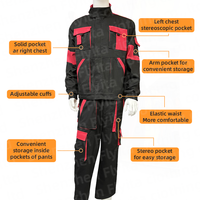 Ensemble d'uniformes de travail pour ouvriers, combinaisons de chantier, réparation, électricien, ingénieur, mineur, mécanicien, vêtements de travail de sécurité industrielle