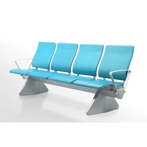 Waiting Beautiful Chair Supplier Airport Seating Public PU Foam Chinese Waiting Bench for Hospital Metal